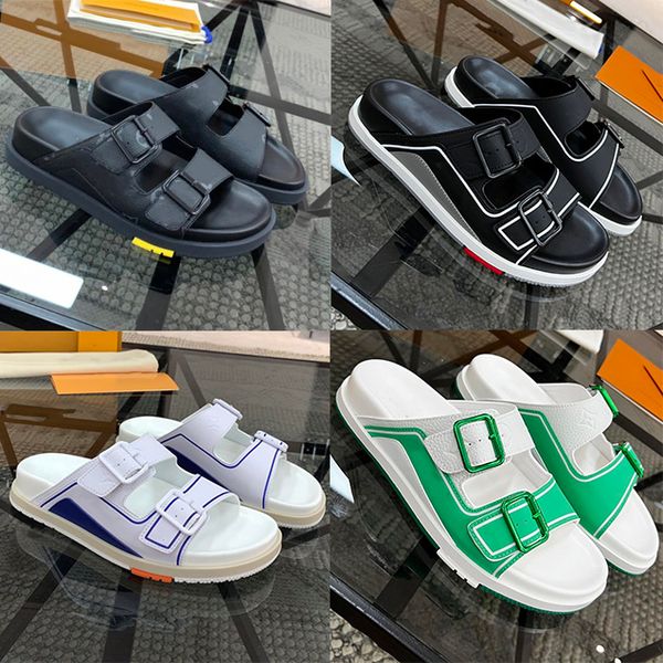 designer graphic sandals suede calf leather sandal 2cm eva sole ladies flats slippers metal buckles slipper rubber outsole slides, Black
designer graphic sandals suede calf leather sandal 2cm eva sole ladies flats slippers metal buckles slipper rubber outsole slides, Black