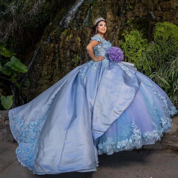 light blue quinceanera dress ball gown appliques 3d flowers lace off the shoulder luxury gowns sweet 16 vestidos de fiesta, Blue;red
light blue quinceanera dress ball gown appliques 3d flowers lace off the shoulder luxury gowns sweet 16 vestidos de fiesta, Blue;red