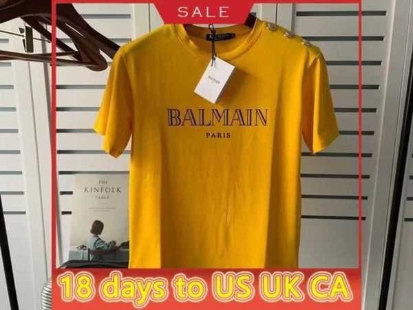 2022ss tee spring and summer new balman short sleeve shoulder gold button bronzed letter cotton t-shirt loversvmz0, White
2022ss tee spring and summer new balman short sleeve shoulder gold button bronzed letter cotton t-shirt loversvmz0, White