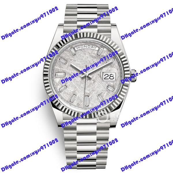 high-quality men's watch 2813 automatic mechanical watch 228239 40mm silver grey diamond dial stainless steel wristwatch calendar displ, Slivery;brown
high-quality men's watch 2813 automatic mechanical watch 228239 40mm silver grey diamond dial stainless steel wristwatch calendar displ, Slivery;brown