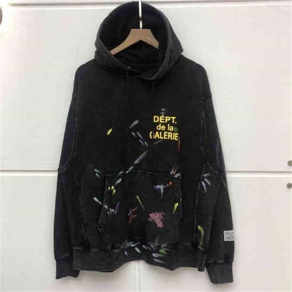 hip hop galleryes fashion hoodies hand painted splash graffiti men's sweater hoodie couple plush loose cotton rqo0, Black
hip hop galleryes fashion hoodies hand painted splash graffiti men's sweater hoodie couple plush loose cotton rqo0, Black