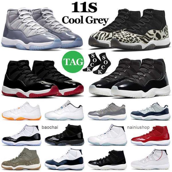 Cool Grey 11 11s Mens Basketball Shoes Animal Instinct 25th Anniversary Emerald Bred Concord Cap and Gown High Low Top Men Women Outdoor