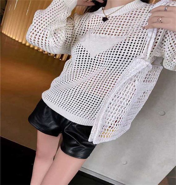 women's knits & tees designer loose women blouses autumn hollow out triangle female sweaters shirt fashion casual round neck long slee, White
women's knits & tees designer loose women blouses autumn hollow out triangle female sweaters shirt fashion casual round neck long slee, White