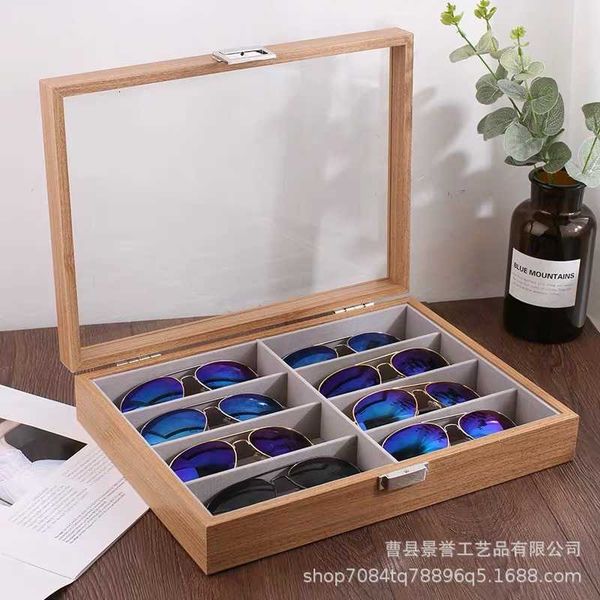 glasses storage case glasses display box commercial wooden multi grid high-capacity sunglasses sun 8-grid frame
glasses storage case glasses display box commercial wooden multi grid high-capacity sunglasses sun 8-grid frame