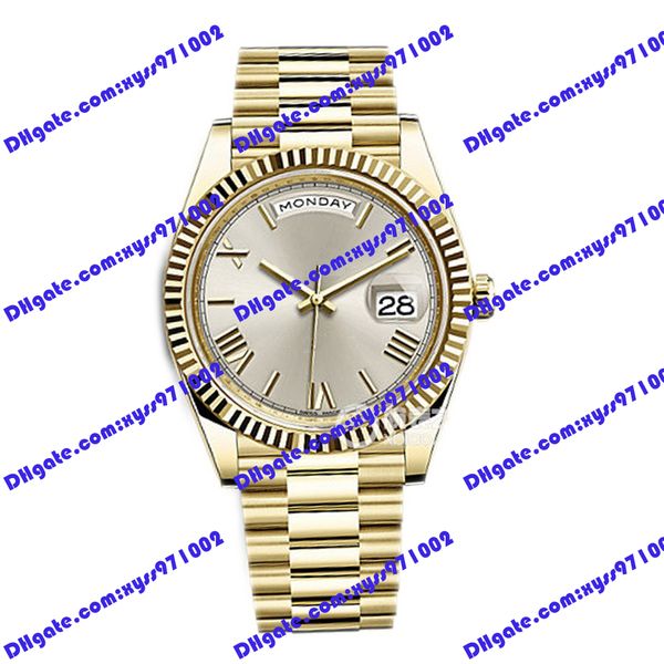 highquality men's watch 2813 automatic mechanical watch m228238 40mm silver rome dial gold stainless steel watchs calendar display 2282, Slivery;brown
highquality men's watch 2813 automatic mechanical watch m228238 40mm silver rome dial gold stainless steel watchs calendar display 2282, Slivery;brown