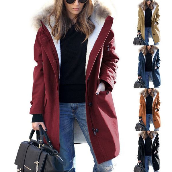 2023 autmn winter women's jackets wool hooded fur trench zipper pocket multicolor fashion long slim woman's coats 6020, Black;brown
2023 autmn winter women's jackets wool hooded fur trench zipper pocket multicolor fashion long slim woman's coats 6020, Black;brown
