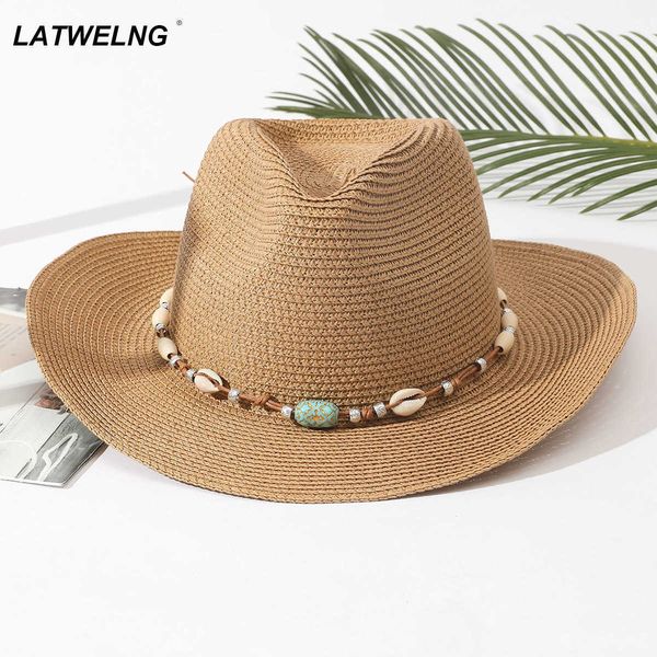 beanie/skull caps 2022 fashion bohemia cowboy hat for women floppy beach hats summer sun straw hats ladies uv protection hat panama hat whol, Blue;gray
beanie/skull caps 2022 fashion bohemia cowboy hat for women floppy beach hats summer sun straw hats ladies uv protection hat panama hat whol, Blue;gray