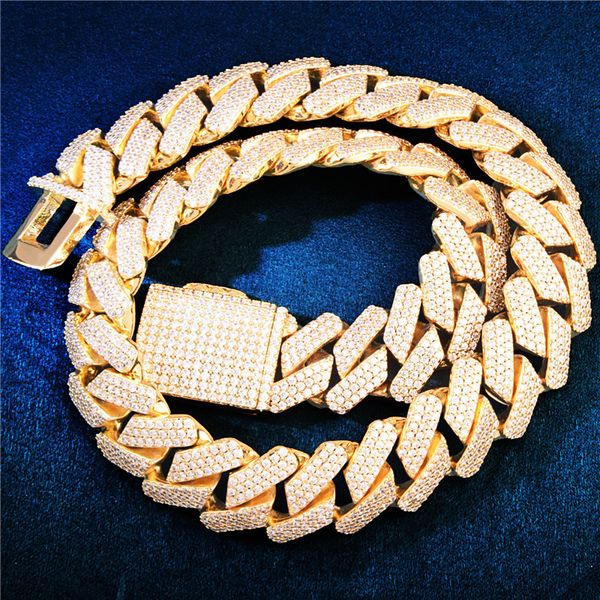 europe and america 19mm 16inch -24inch gold plated bling cz cuban chain necklace punk hiphop rapper jewelry, Silver
europe and america 19mm 16inch -24inch gold plated bling cz cuban chain necklace punk hiphop rapper jewelry, Silver