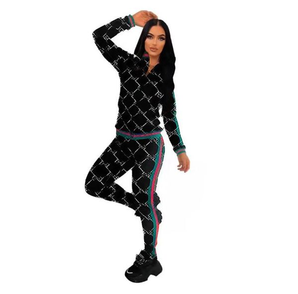 designer brand women tracksuits jogging suit print jacket pants two piece set long sleeve lady outfit zip sweatsuits stand collar fall winte, Gray
designer brand women tracksuits jogging suit print jacket pants two piece set long sleeve lady outfit zip sweatsuits stand collar fall winte, Gray
