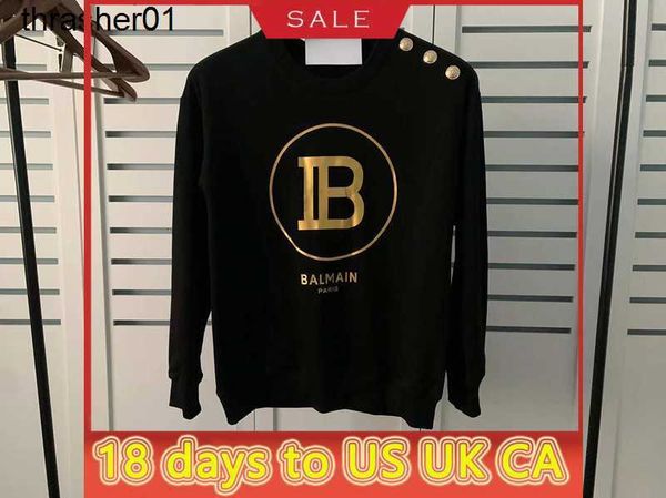 men's hoodies designer sweatshirts winter new balman cotton loose letter button long sleeve sweater lovers hoodie, Black
men's hoodies designer sweatshirts winter new balman cotton loose letter button long sleeve sweater lovers hoodie, Black