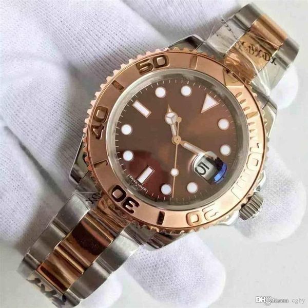 men's automatic mechanical table 116622 master yacht series the dial is 40mm sport machinery men's 3a quality watch spor2693, Slivery;brown 
men's automatic mechanical table 116622 master yacht series the dial is 40mm sport machinery men's 3a quality watch spor2693, Slivery;brown