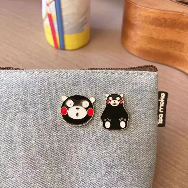 japanese cartoon cute animal brooches for women badge 18k gold plated black bear head alloy pins ins student clothes accessories, Gray
japanese cartoon cute animal brooches for women badge 18k gold plated black bear head alloy pins ins student clothes accessories, Gray