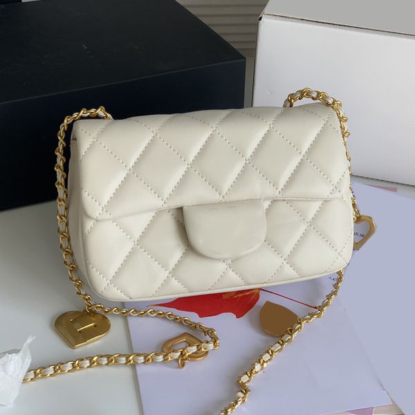 shoulder bags womens valentine classic mini flap quilted sqaure bags lambskin gold metal hardware matelasse chain with heart charms crossbod
shoulder bags womens valentine classic mini flap quilted sqaure bags lambskin gold metal hardware matelasse chain with heart charms crossbod