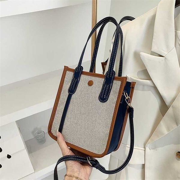 canvas womenbag armpit 2022 new niche design versatile small fragrant portable tote
