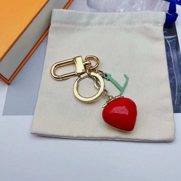 new keychain green letter love strawberry pendant classic key golden buckle ladies bag accessories pendants, Silver
new keychain green letter love strawberry pendant classic key golden buckle ladies bag accessories pendants, Silver