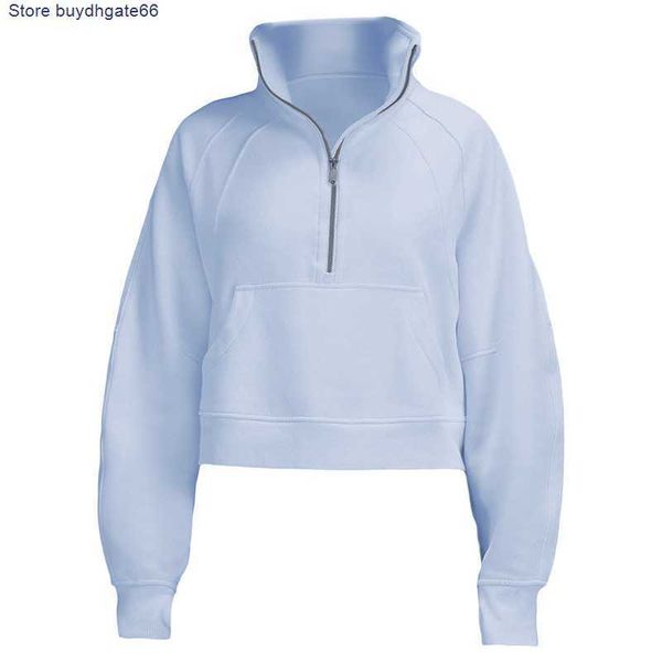 new trendy yoga brand lu's sweatshirts women's autumn and winter thickened sports high collar half zipper terry sweater loose shor, Black
new trendy yoga brand lu's sweatshirts women's autumn and winter thickened sports high collar half zipper terry sweater loose shor, Black