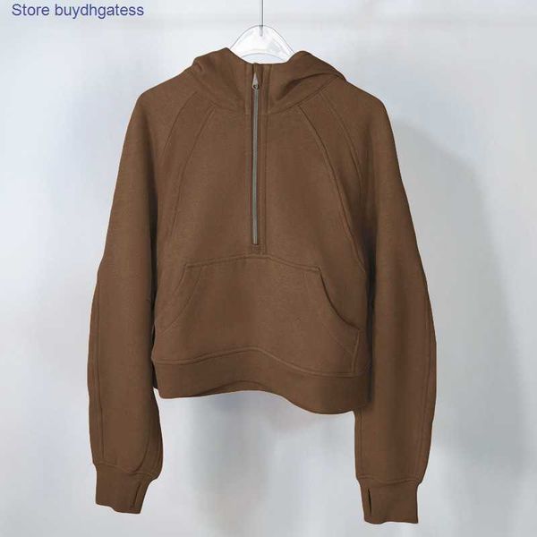 4biz new trendy yoga brand lu's sweatshirts women's autumn and winter suit scuba sports half zip terry hoodie sweater loose short, Black
4biz new trendy yoga brand lu's sweatshirts women's autumn and winter suit scuba sports half zip terry hoodie sweater loose short, Black
