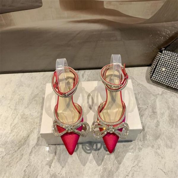 luxury dress shoes designer women silk satin double bow crystal decorative sandals pointed toes sandal wedding party stiletto heel high heel, Black
luxury dress shoes designer women silk satin double bow crystal decorative sandals pointed toes sandal wedding party stiletto heel high heel, Black