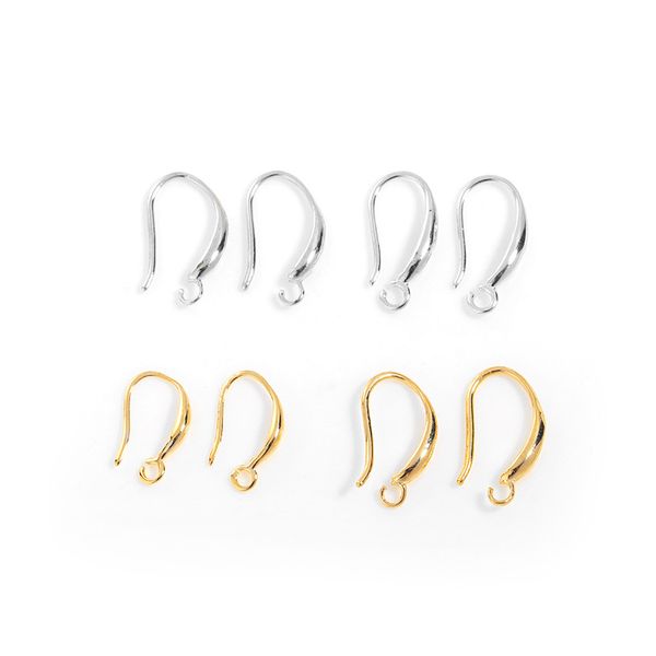 18k gold plated smooth earring hooks silver french ear wires diy earrings making supplies, Golden;silver
18k gold plated smooth earring hooks silver french ear wires diy earrings making supplies, Golden;silver