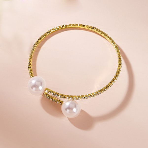 fashion imitation pearl crystal bracelet ladies gold silver plated bangle 1/2 row rhinestone cuff bracelet pulseras mujer gift, Golden;silver
fashion imitation pearl crystal bracelet ladies gold silver plated bangle 1/2 row rhinestone cuff bracelet pulseras mujer gift, Golden;silver