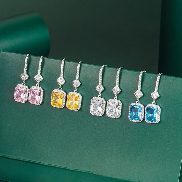 new ladies luxury dangle & chandelier inlaid sparkling cubic zirconia earrings show your unique charm fashion jewelry, Silver
new ladies luxury dangle & chandelier inlaid sparkling cubic zirconia earrings show your unique charm fashion jewelry, Silver