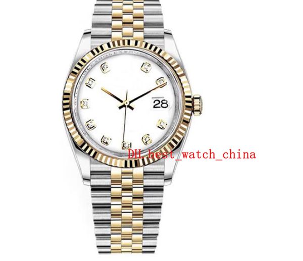 116233 watches men's 18k gold 36mm diameter automatic mechanical fashion luxury watch sapphire date only christmas gift men's wome, Slivery;brown
116233 watches men's 18k gold 36mm diameter automatic mechanical fashion luxury watch sapphire date only christmas gift men's wome, Slivery;brown