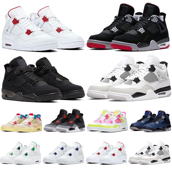 4 basketball shoes for men women 4s black cat bred taupe haze tour yellow cool grey infrared red thunder royalty mens sports sneakers 36-47
4 basketball shoes for men women 4s black cat bred taupe haze tour yellow cool grey infrared red thunder royalty mens sports sneakers 36-47