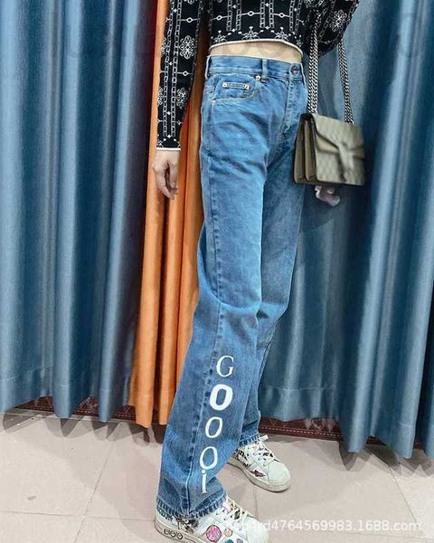 women's jeans designer 2022 high-end women's clothing autumn and winter new g high waist straight jeans women fw3m, Blue
women's jeans designer 2022 high-end women's clothing autumn and winter new g high waist straight jeans women fw3m, Blue