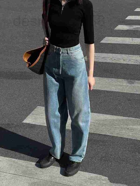 women's jeans designer p23 early spring new fashion classic triangle distressed slim loose straight leg kt2j, Blue
women's jeans designer p23 early spring new fashion classic triangle distressed slim loose straight leg kt2j, Blue