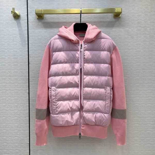 luxury france mens maya down jacket knit stitching embroidered knitted designer brand women parkas panel casual coats jackets nns1, Black;brown
luxury france mens maya down jacket knit stitching embroidered knitted designer brand women parkas panel casual coats jackets nns1, Black;brown