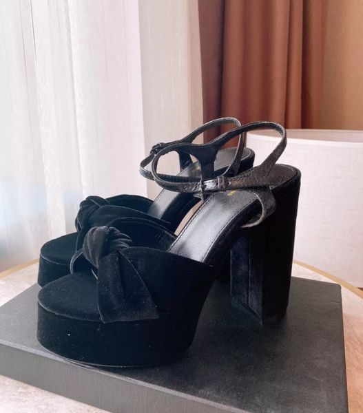 22 women's designer dress shoes high heel sandal waterproof platform bow sandal strap design heel height 12.5cm water table 4cm, Black
22 women's designer dress shoes high heel sandal waterproof platform bow sandal strap design heel height 12.5cm water table 4cm, Black