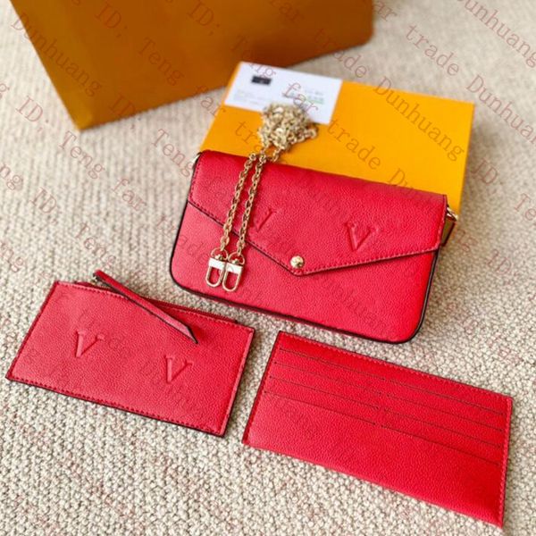 fashion 3pcs set women designers bags leather handbags purse messenger crossbody purse luxurys chain shoulder bag tote wallet with box
fashion 3pcs set women designers bags leather handbags purse messenger crossbody purse luxurys chain shoulder bag tote wallet with box