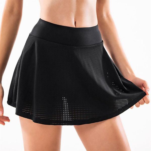 ladies skirt elastic sports tennis skirt fitness yoga short2869, White;red 
ladies skirt elastic sports tennis skirt fitness yoga short2869, White;red