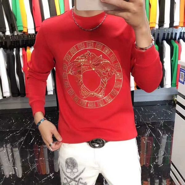 designer sweatshirt fashion medusa pullover sweater men women autumn winter round neck diamond long sleeved tshirt, Black
designer sweatshirt fashion medusa pullover sweater men women autumn winter round neck diamond long sleeved tshirt, Black