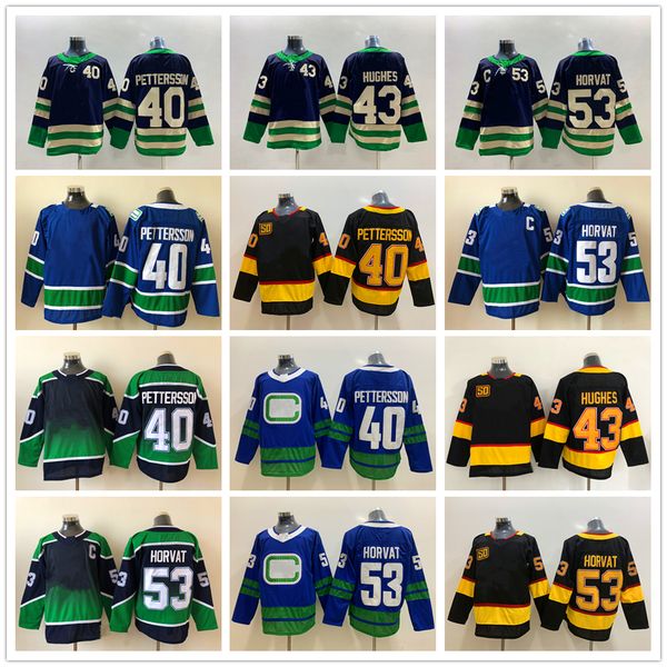 movie college ice hockey wears jerseys stitched 40eliaspettersson 53bohorvat 43quinnhughes reverse retro blank men jersey, Black
movie college ice hockey wears jerseys stitched 40eliaspettersson 53bohorvat 43quinnhughes reverse retro blank men jersey, Black