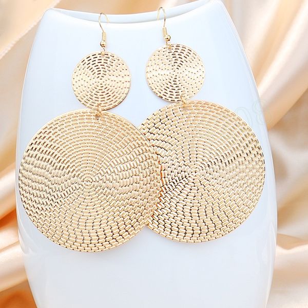classic women's big round gold color alloy dangle earrings oorbellen hangers ethnic earring fashion jewelry, Silver
classic women's big round gold color alloy dangle earrings oorbellen hangers ethnic earring fashion jewelry, Silver