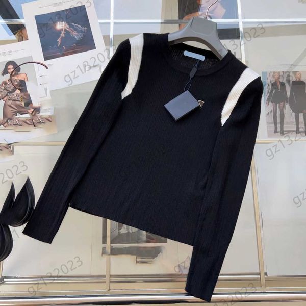 fashion womens t-shirts contrasting color stripe triangle logo decoration pullover wool knit shirt round neck long sleeves shirt fashion jok, White
fashion womens t-shirts contrasting color stripe triangle logo decoration pullover wool knit shirt round neck long sleeves shirt fashion jok, White