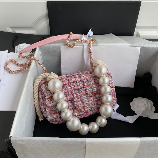 luxurys designers bag fashion woolen pearl chain bags luxury shoulder bag large capacity designer women handbag metal lock
luxurys designers bag fashion woolen pearl chain bags luxury shoulder bag large capacity designer women handbag metal lock