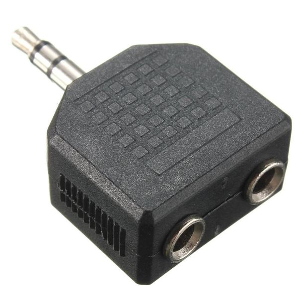 Image of 500pcs Audio Earphone Headphone Splitter Aux Adapter to 2 Earbuds Auxiliary Y Adapter