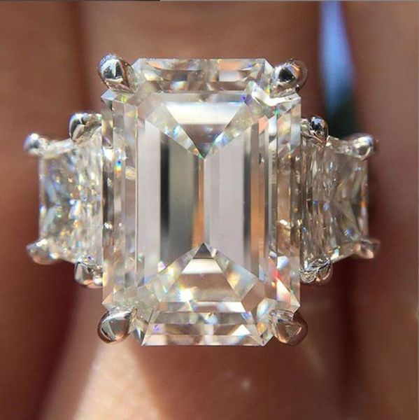 handmade wedding rings jewelry sterling sier large princess cut moissanite white z cz diamond party three stone women engagement, Slivery;golden
handmade wedding rings jewelry sterling sier large princess cut moissanite white z cz diamond party three stone women engagement, Slivery;golden