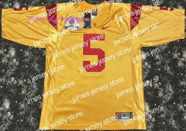 american college football wear new rare authentic retro usc trojans reggie bush rose bowl football jersey mens kids stitched throwback jerse, Black
american college football wear new rare authentic retro usc trojans reggie bush rose bowl football jersey mens kids stitched throwback jerse, Black