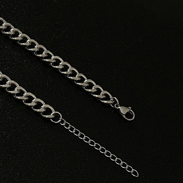 european and n titanium steel chain rivets stitching bead necklace male ins hip-hop punk personality collarbone chain does not fade accessor, Silver
european and n titanium steel chain rivets stitching bead necklace male ins hip-hop punk personality collarbone chain does not fade accessor, Silver