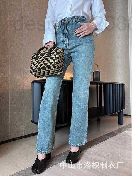 women's jeans designer this p22 early autumn new classic fashion triangle flare pants wide leg versatile pacp, Blue
women's jeans designer this p22 early autumn new classic fashion triangle flare pants wide leg versatile pacp, Blue