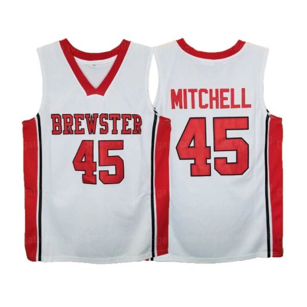 custom donovan mitchell #45 brewster basketball jersey high school white sewn any name number size s-4xl, Black
custom donovan mitchell #45 brewster basketball jersey high school white sewn any name number size s-4xl, Black