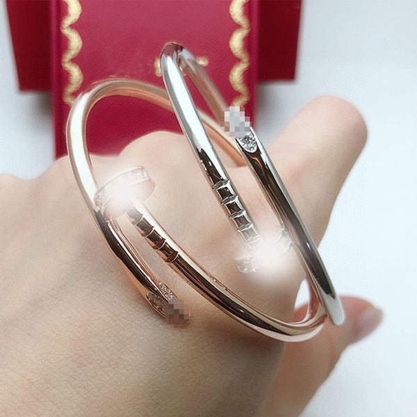 nail bracelet women lovers cuff stainless steel luxury designer couple open nails bangle charm fashion jewelry gifts for woman, White
nail bracelet women lovers cuff stainless steel luxury designer couple open nails bangle charm fashion jewelry gifts for woman, White