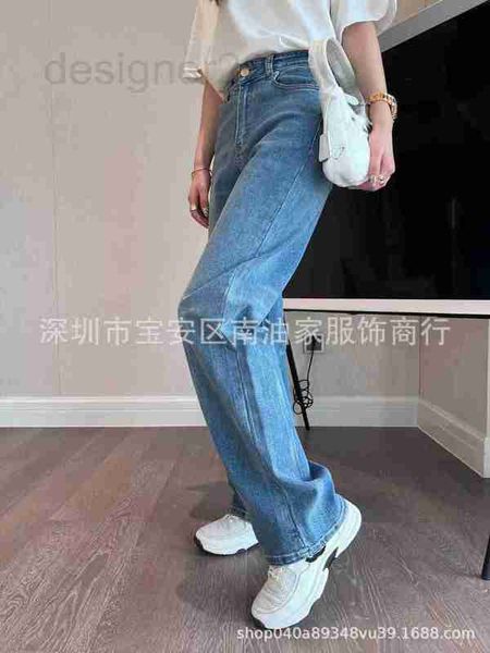 women's jeans designer new back pocket triangle classic version loose straight denim trousers for women qagt, Blue
women's jeans designer new back pocket triangle classic version loose straight denim trousers for women qagt, Blue