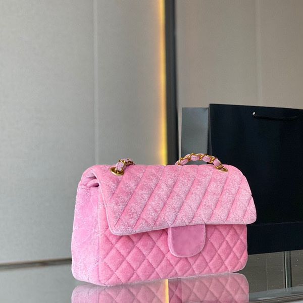 french f/w velvet double flap shoulder bags women classic diamond quilted gold metal chain multi pocket handsags designer large capacity cro
french f/w velvet double flap shoulder bags women classic diamond quilted gold metal chain multi pocket handsags designer large capacity cro