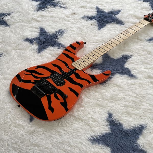 orange water transfer printing six string electric guitar rock high-quality rose wood fingerboard high-end pickup
orange water transfer printing six string electric guitar rock high-quality rose wood fingerboard high-end pickup