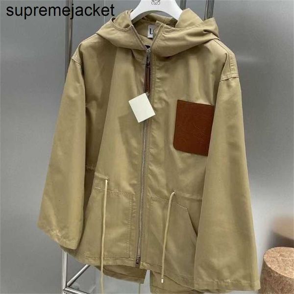 autumn new coat loe british loose drawstring waistband design totem leather label zipper hooded short cape windbreaker womens coats for wint, Black
autumn new coat loe british loose drawstring waistband design totem leather label zipper hooded short cape windbreaker womens coats for wint, Black
