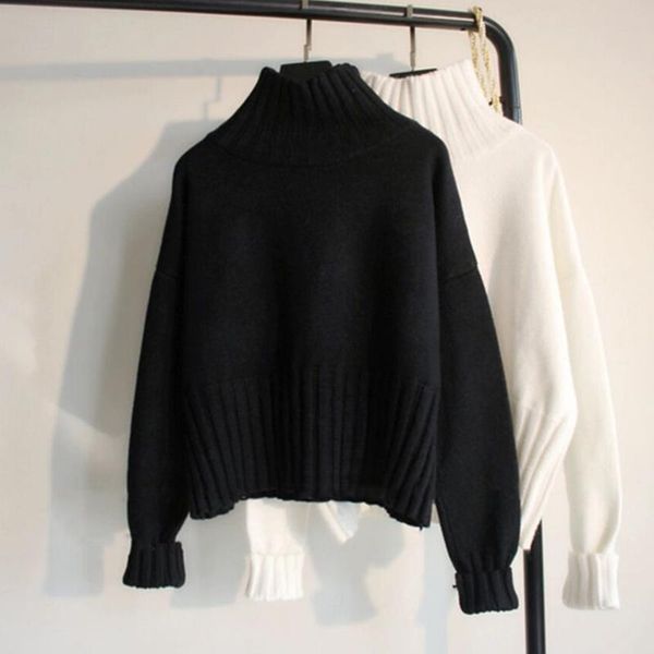 new fashion pullovers knitted sweaters women casual slim solid turtleneck coat pullovers female soft warm jumper long sleeve high quality, White;black
new fashion pullovers knitted sweaters women casual slim solid turtleneck coat pullovers female soft warm jumper long sleeve high quality, White;black
